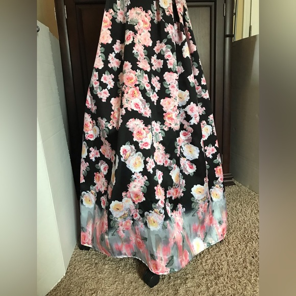 B. Darlin Formal/Prom Dress Cinderella Ball Gown Size 3/4 S Quinceañera Floral - Picture 9 of 16